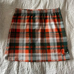 UMiami plaid mini skirt